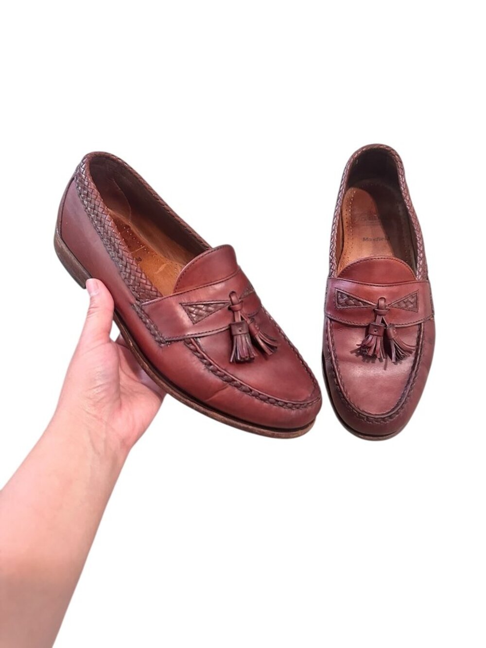 Allen Edmonds Maxfield Loafers Mens Size 10 Brown Leather Preppy Classic Office